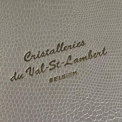 Box Set Crystal Val-St-Lambert Belgium Signed