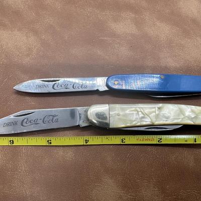 Two vintage Coca Cola Knives