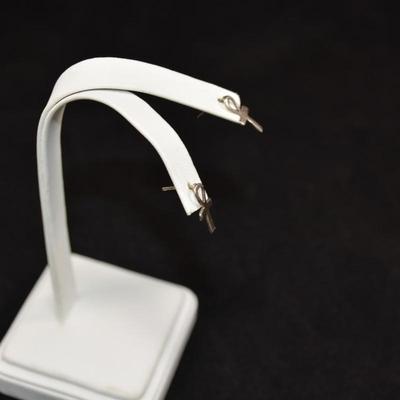 925 Sterling ANKH Earrings 1.0g