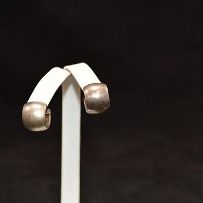 925 Sterling Cuff Earrings 8.2g