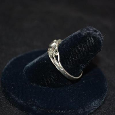 925 Sterling Filigree Heart Ring Size 8.5 2.2g