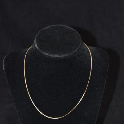 14k Herringbone Chain 16" 2.2g