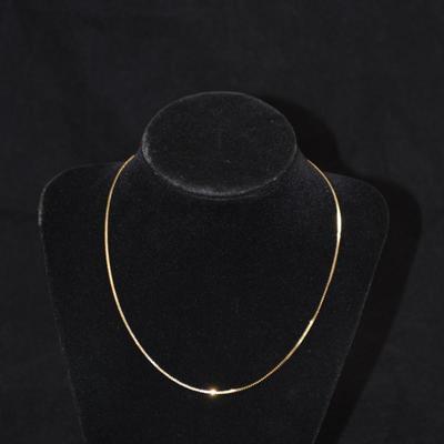14k Herringbone Chain 16" 2.2g