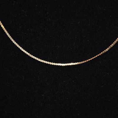 14k Herringbone Chain 16" 2.2g