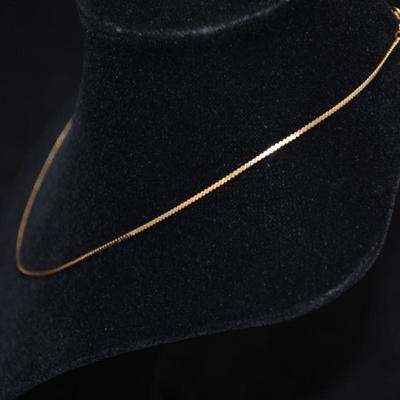 14k Herringbone Chain 16" 2.2g