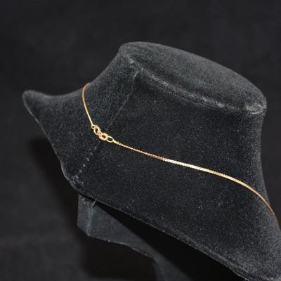 14k Herringbone Chain 16" 2.2g