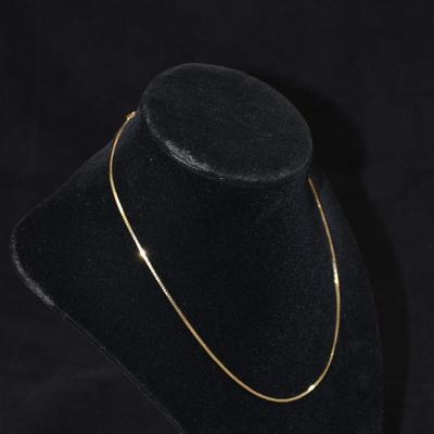 14k Herringbone Chain 16" 2.2g