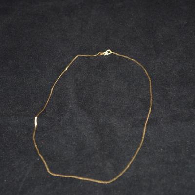14k Herringbone Chain 16" 2.2g
