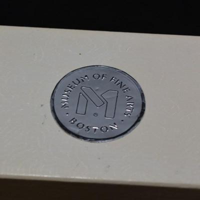 Boston Museum of Fine Arts Sterling Gold-Tone Teddy Bear with Chain 18" 12g