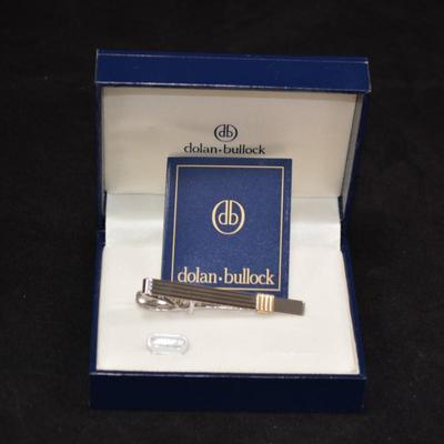 Sterling Tie-Clip with 14k Gold Accent 6.8g