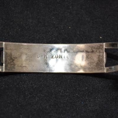 Sterling ZUNI Cuff Bracelet 7" 9.3g