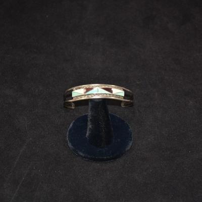 Sterling ZUNI Cuff Bracelet 7" 9.3g