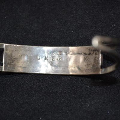Sterling ZUNI Cuff Bracelet 7" 9.3g