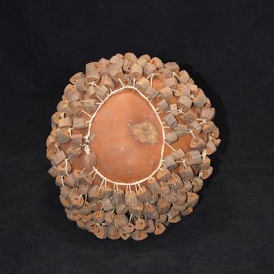 Authentic African SEKERE Shaker Rattle 11x7