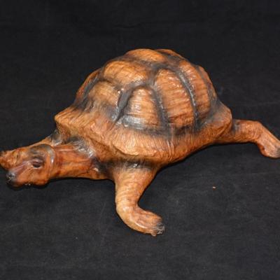 Leather Crafted Tortoise 13x8x5