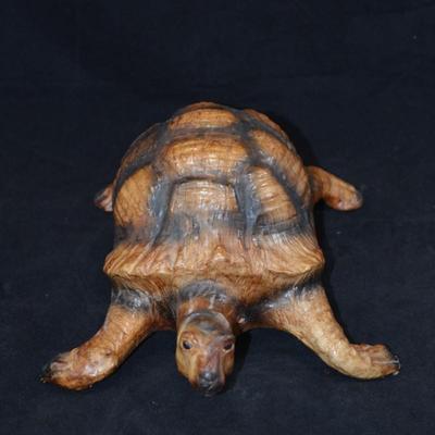 Leather Crafted Tortoise 13x8x5