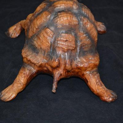 Leather Crafted Tortoise 13x8x5