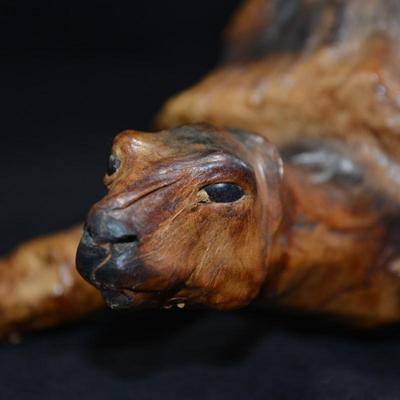 Leather Crafted Tortoise 13x8x5