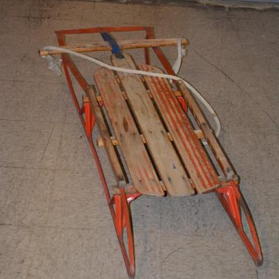 Vintage 54" Metal Runner Sled