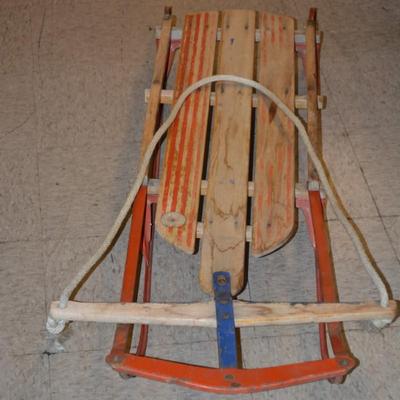 Vintage 54" Metal Runner Sled
