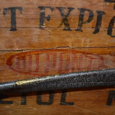 Antique Dupont "Pelletol" Explosives Crate 18x13x10
