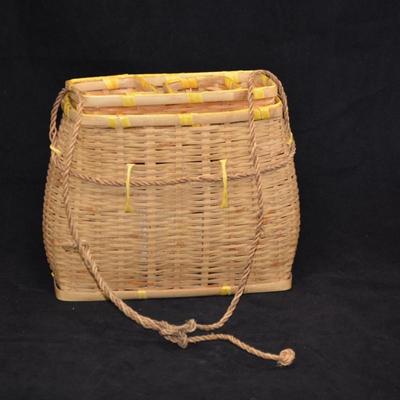 Japanese Bamboo Smelt Fishing Creel 10x8x5