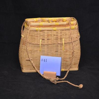 Japanese Bamboo Smelt Fishing Creel 10x8x5