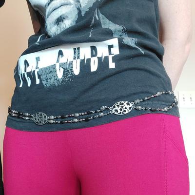 Leather and Pewter Beaded Jewelry (PB2-BBL)