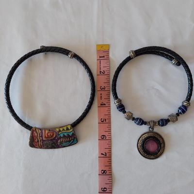 Leather and Pewter Beaded Jewelry (PB2-BBL)