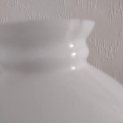 Milk Glass Hobnail Electric Lamp