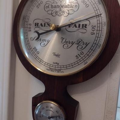 Vintage Taylor Banjo Wall Thermometer, Hygrometer, and Barometer