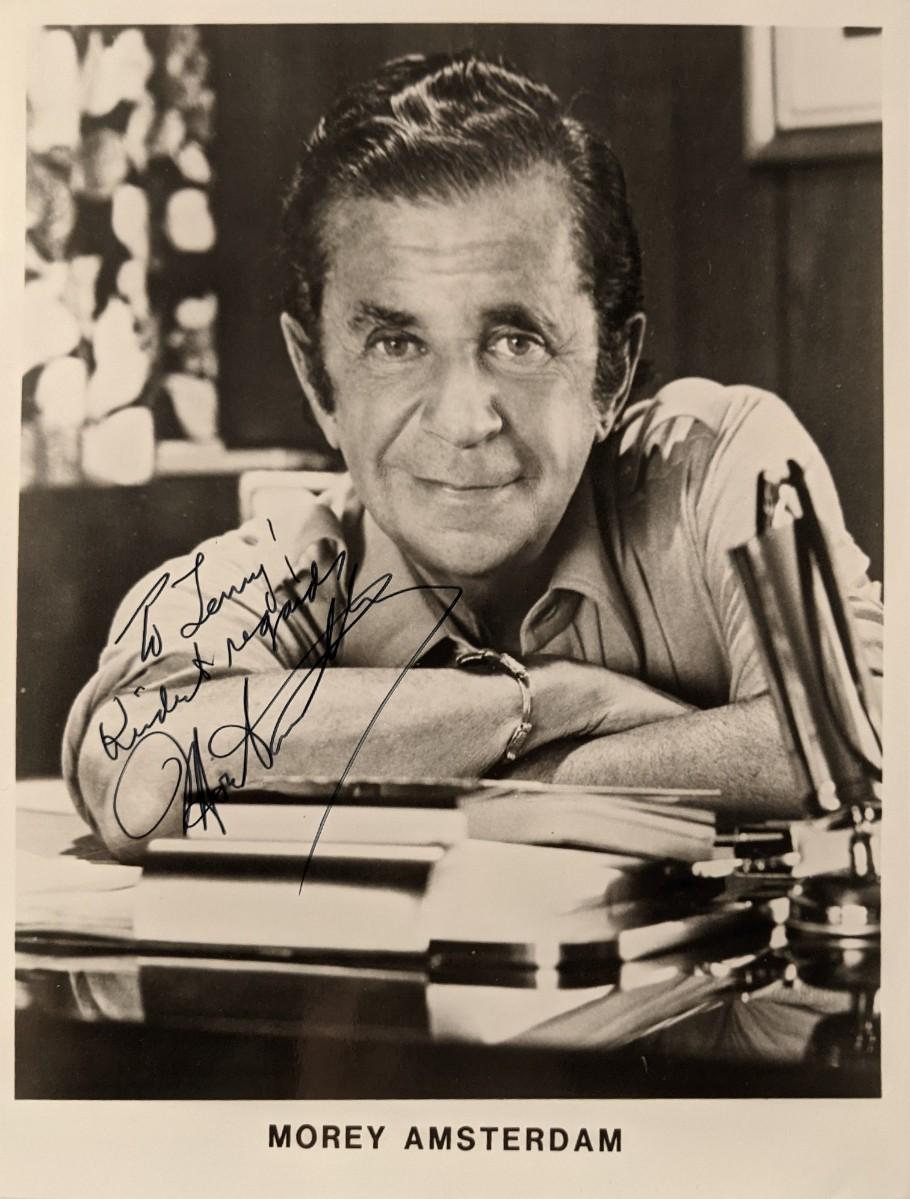 Morey Amsterdam signed photo | EstateSales.org