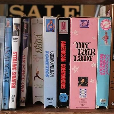 DVDs and VHS tapes