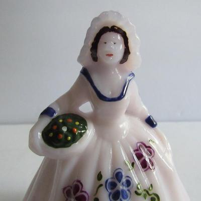 Lot 297:  Older Hand Painted Boyd Glass Lady Figurine, 1993, 71/130