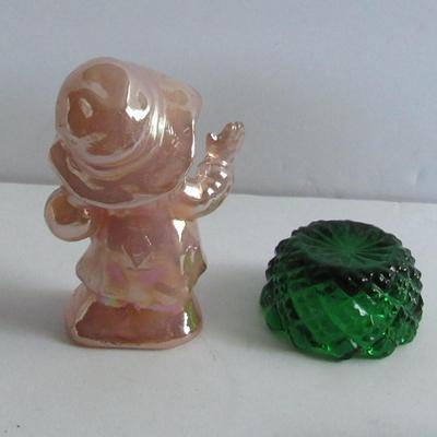 Lot 301:  Boyd Glass Hobo and Open Salt Dip