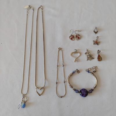 Sterling Silver Necklaces, Pendants and Bracelets (PB2-BBL)