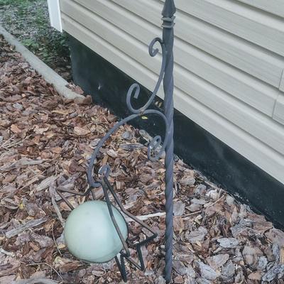 Wrought Metal Garden Hanger Post