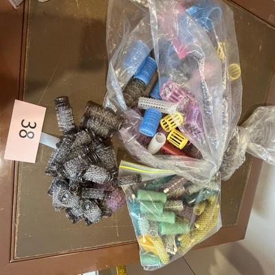 Beauty shop hair curler assortment