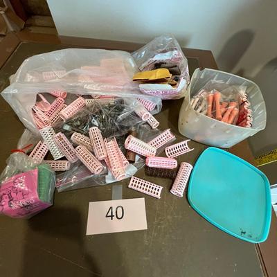 Assortment of curl & perm rollers