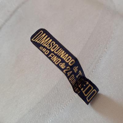 Toledo Damascene 24k Jewelry and 14k Beaded Necklace (PB2-BBL)