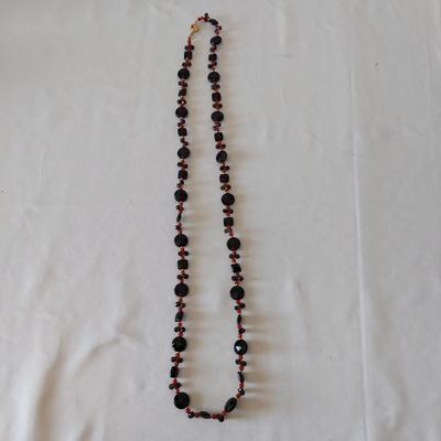 Toledo Damascene 24k Jewelry and 14k Beaded Necklace (PB2-BBL)