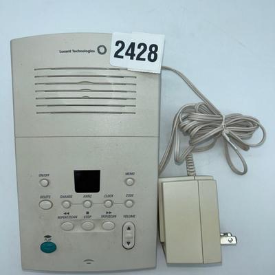 Tapeless Digital Answering System With Time Day