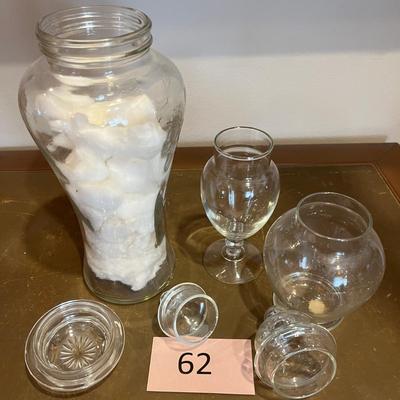 Fancy Glass jars with lids