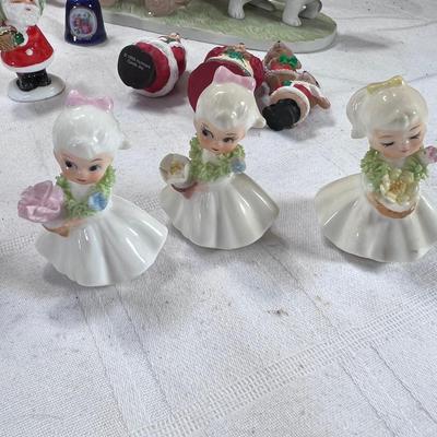 large lot of Collectibles, Precious Moments nativity night light, Cherished teddies, Shadow Box
