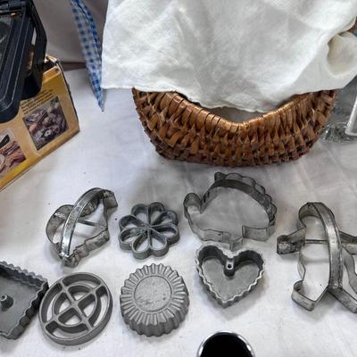 Rustikal decorative cookie press with original box Rosettes, Glassware