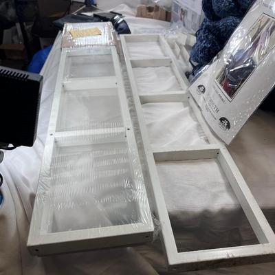 Ikea Sheves 3 white 1 black pieces new Humidifior Plymouth yard Afgan 3 pieces