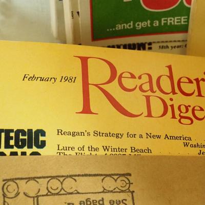 lot 186- Readers Digest magazines from 1970s 1980s
