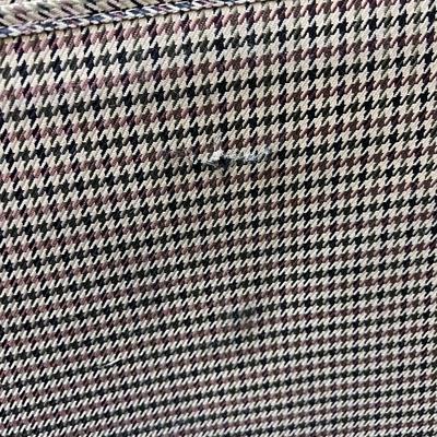5 piece Vintage London Fog Expandable  Brown Herringbone  Roller Luggage.