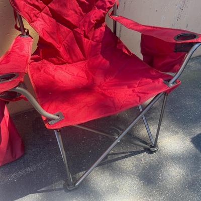 Pair of Alps Mountaineering King Kong Chairs, Red