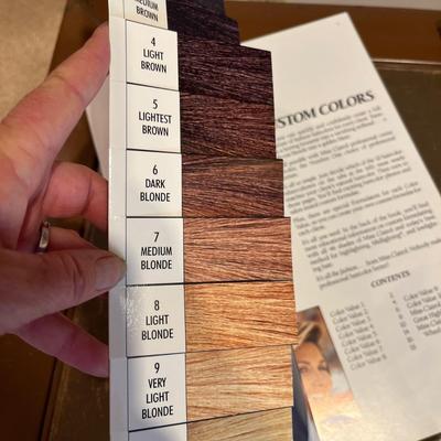 Custom hair color charts cosmetology